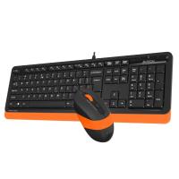 A4 TECH F1010 Q USB TURUNCU MM KLAVYE+OPTİK MOUSE