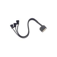Alfais 4597 Sata Power To Fan Çevirici 3 Port Y Pin PWM Çoklayıcı Splitter Fan Kablosu