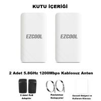 EZCOOL EZ-W580AN DIŞ ORTAM (5.8GHz 1200Mbps 1KM) ACCESS POİNT