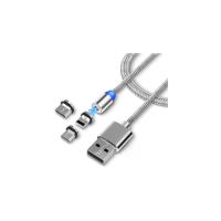 iphone Samsung Micro Usb Type c 4910a Mıknatıslı Data Şarj Kablo