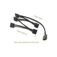 Molex IDE 4 Pin To 5x SATA Power 4355 Güç Çoklayıcı Kablosu Hdd