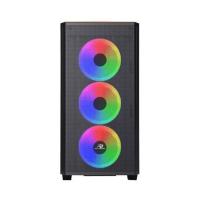 POWER BOOST PB-P2252BP USB 3.0 MESH RING ARGB FAN MIDTOWER ATX SİYAH KASA (PSU YOK)