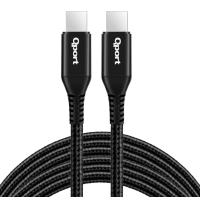 QPORT Q-TYPE-C3 3M TYPE-C 100W SUPER HIZLI PD SARJ VE DATA KABLOSU