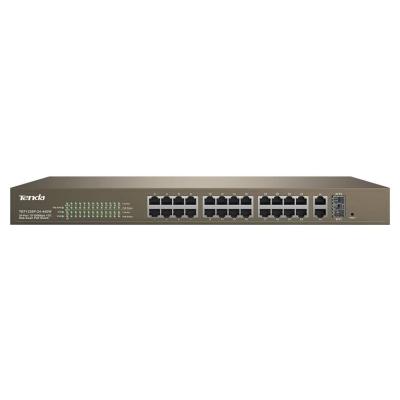 TENDA TEF1226P 24 PORT 10/100  410W POE 2GB+2SFP WEBMAN SWITCH