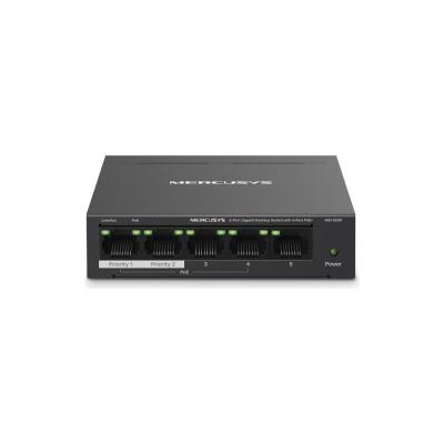 TP-LINK MERCUSYS MS105GP 5 PORT 10/100/1000 4 PORT POE+ YONETILEMEZ DESKTOP 65W SWITCH METAL KASA