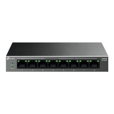 TP-LINK TL-LS108GP 8 PORT 10/100/1000 MBPS POE+ SWITCH METAL KASA