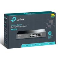 TP-LINK TL-SG1016D 16 PORT GİGABİT RACK MOUNT SWİTCH 10/100/1000 MBPS ÇELİK KASA