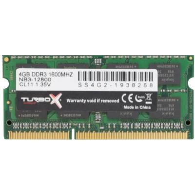 TURBOX RACE LAP S 4GB DDR3 1600MHZ 1.35V NOTEBOOK RAM