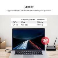 UNITEK CAT6 PATCH KABLO 2MT FLAT 1GBPS, SİYAH (C1810GBK)