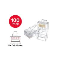 UNITEK CAT6 RJ45 MODULER KONEKTÖR 100'LÜ (Y-OT19TP)