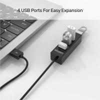 UNITEK TYPE-A TO 4 PORT USB2.0 HUB 80CM KABLO (Y-2140)