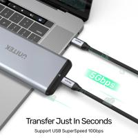UNITEK USB-C 3.2 KABLO 2MT 5GBPS, 100W PD, 4K&60Hz  (C14091ABK)