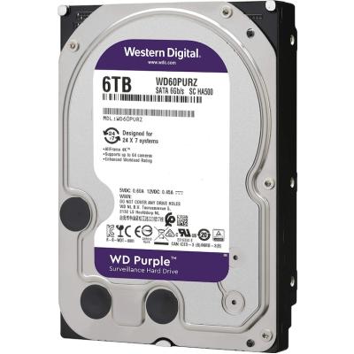 WD PURPLE WD60PURZ 64MB 6TB 3.5" SATA 7/24 HDD