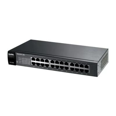 ZYXEL ES1100-24E 24 PORT 10/100MBPS TAK-KULLAN PORT-ÖNCELİKLENDİRME DESTEKLİ YÖNETİLMEYEN FAST-ETHERNET SWITCH